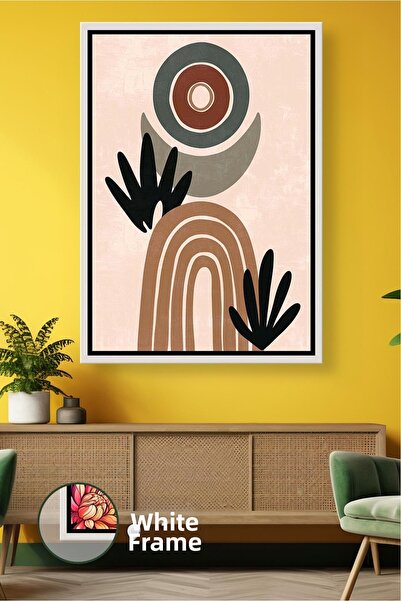 KOSS Dijital Εικόνα σε καμβά με κορνίζα που προσφέρει μποέμικη ισορροπία με γ...