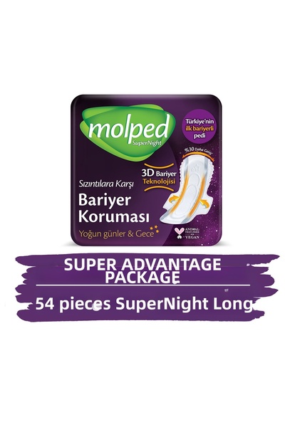 Molped Supernight Plus Long 18Pcs X3 Pieces