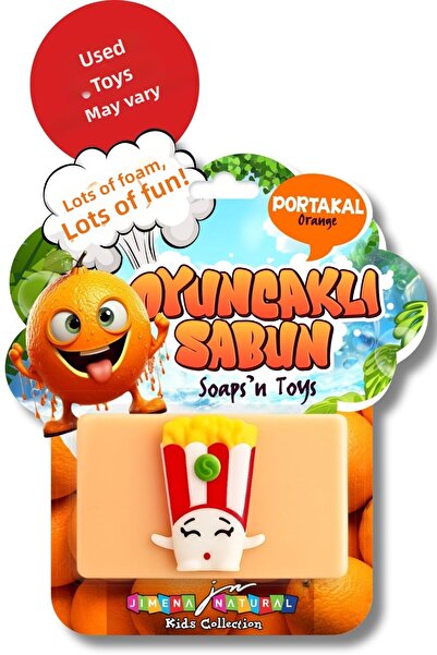 Jimena Natural صابون مع الألعاب - صابون طبيعي بالجلسرين برائحة البرتقال، يساع...
