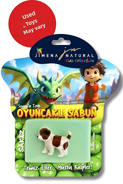 Jimena Natural صابون بالألعاب - صابون طبيعي بالجلسرين برائحة العلكة يساعد الأ...