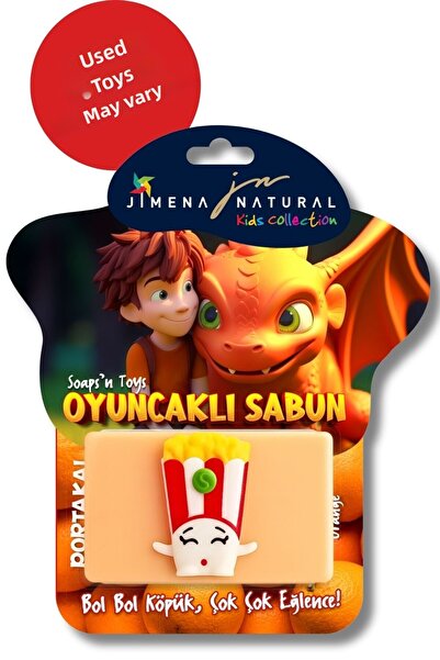 Jimena Natural صابون مع الألعاب - صابون طبيعي بالجلسرين برائحة البرتقال يساعد...