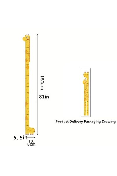 FREEDOM STOREE Autocolant pentru măsurarea înălțimii în camera copiilor cu fi...