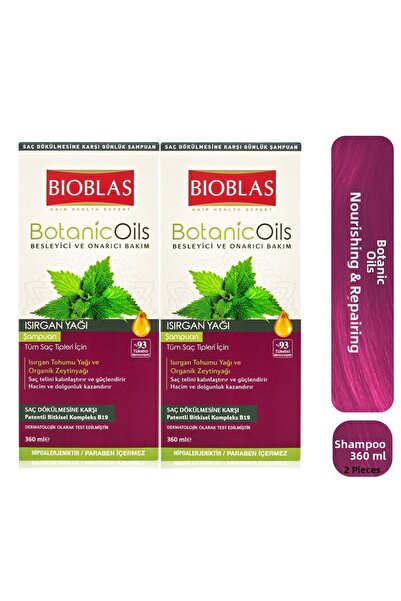 Bioblas 360 Mlxl2 Botanic Oils Nettle Oil Shampoo