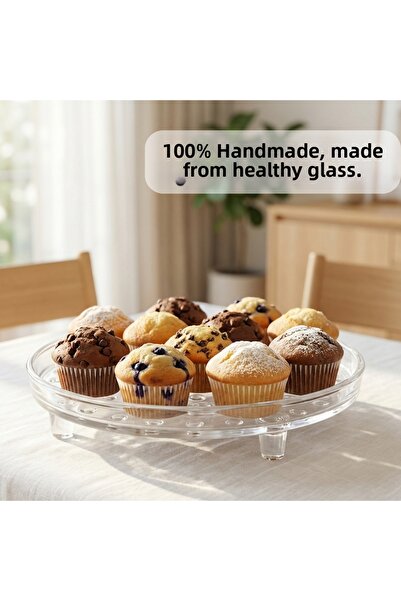 Glamis Selen Concept Bubble Model Glass Footed Presentation Holder Double