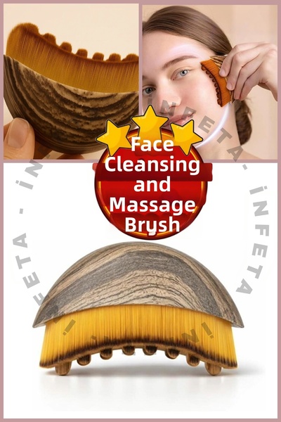 İnfeta Facial Lymphatic Drainage Massage Brush-Skin Care Cleansing Brush Dry ...