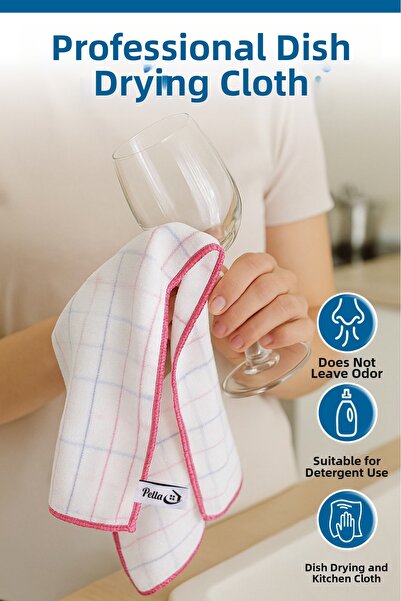 pella (3 قطع) قماش تجفيف الأطباق (ميكروفايبر) 40x60 سم