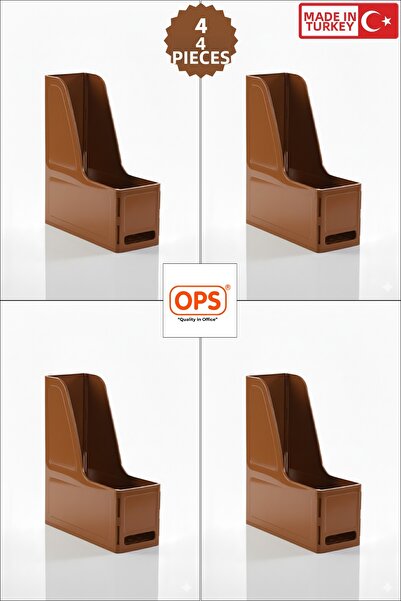 Ops منظم ملفات بلاستيكي MG 101 مكون من 4 قطع بحجم A4 قابل للفك والتركيب لتنظي...