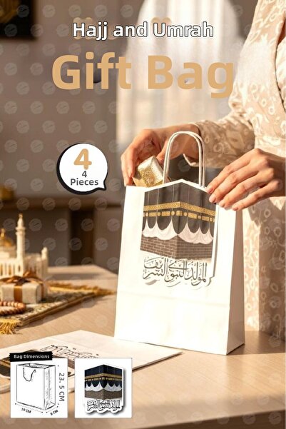 t tuğset etiket Geantă tematică din carton cu mâner tip melc, 4 bucăți (alb) ...