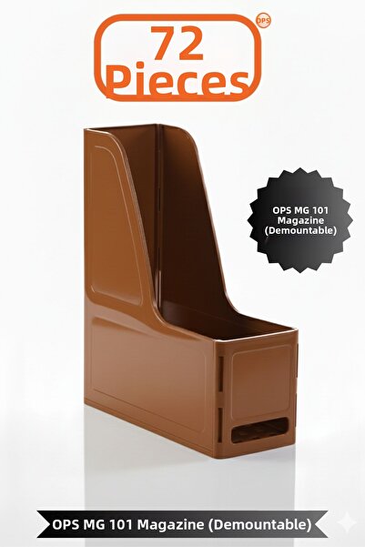 Ops Mg 101 A4 Disassembled 72 Pieces Plastic Vertical Magazine Folder Archive...