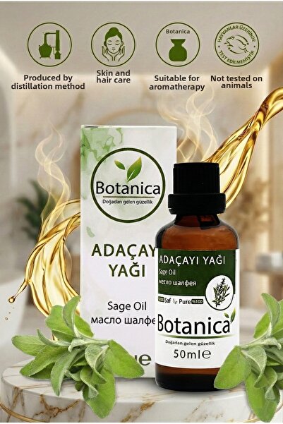 botanica 100% Pure Sage Essential Oil (Bitter Apple) 50 ml - Anti-Acne and An...