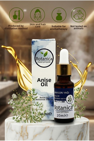 botanica 100% Pure Anise Essential Oil 20 ml - Relaxing Abdominal Massage and...