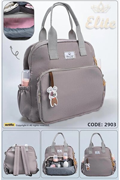 Elite Seal لونا جراي - حقيبة العناية بالطفل الأم