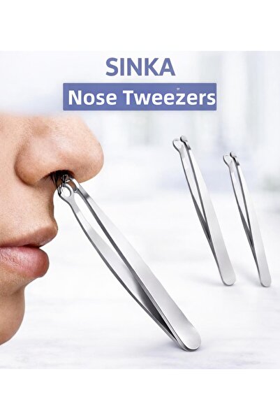 SİNKA Nose Tweezers Nose Hair Trimming Hair Removal Tweezers