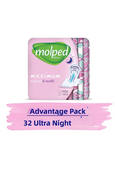 Molped عبوة فائقة النظافة الليلية مكونة من 32 قطعة