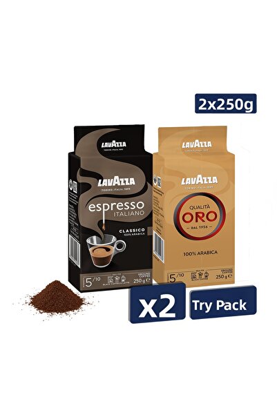 LavAzza إسبرسو كلاسيكو إيطاليانو + قهوة فلتر كواليتا أورو (250 جرام) عبوتين