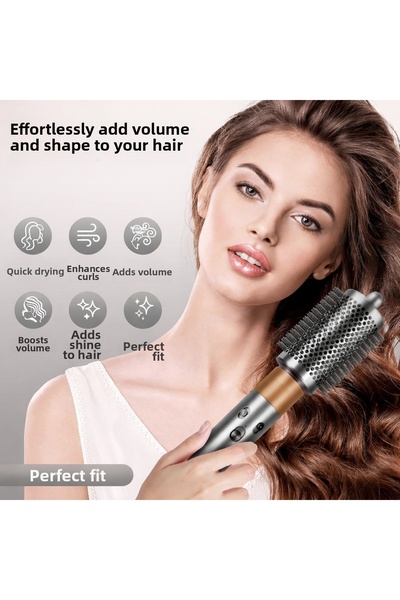 VEXORA GLOBAL Large Round Volumizing Dryer and Curling Brush, Compatible with Famous Brands