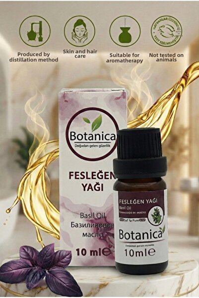 botanica Natural Basil Essential Oil 10 ml - Invigorating Body Massage and Re...