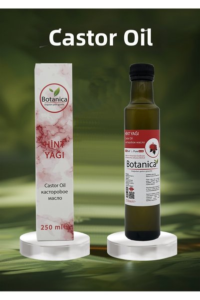 botanica 100% Pure Cold Pressed Castor Oil 250 ml (Hexane Free) - Hair and Eyelash Enhancer