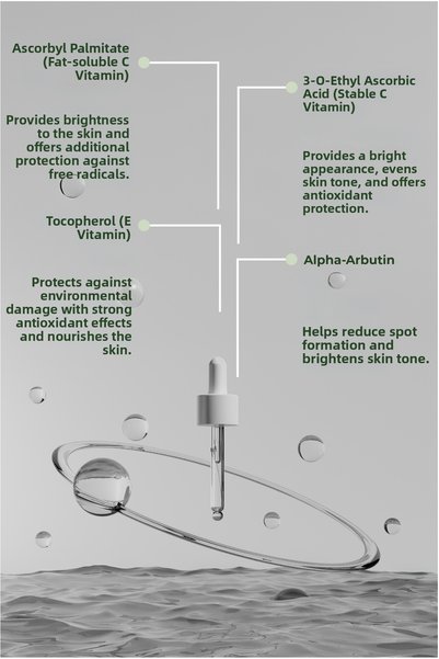 The Kehf Glow Drops |   Triple Vitamin C & Alpha-Arbutin Brightening Anti-Blemish Serum 30 ml