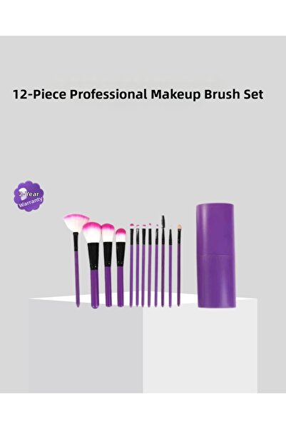 Epilons 12-Piece Professional Makeup Brush Set Ultra Soft Squirrel Hair