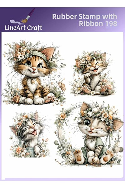LİNEART Iron-On Rubon Printing Transfer No:Rb198-30X30Cm