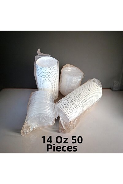 Termokap 14 oz Clear Lid Cardboard Soup-Ashura Bowl 50 Pieces