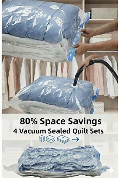gogidigo aradığın o 4 Pieces Mixed Vacuum Storage Bags Quilt Storage Bag Suit...