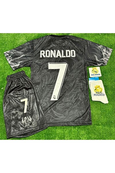 Lion Spor Real./Madrid 2026 # Cr7 C./Ronaldo Black Dragon Snake Pattern Kids ...