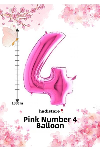 hadistore بالونات باللون الوردي مقاس 100 سم - بالونات من الفويل متوافقة مع ال...