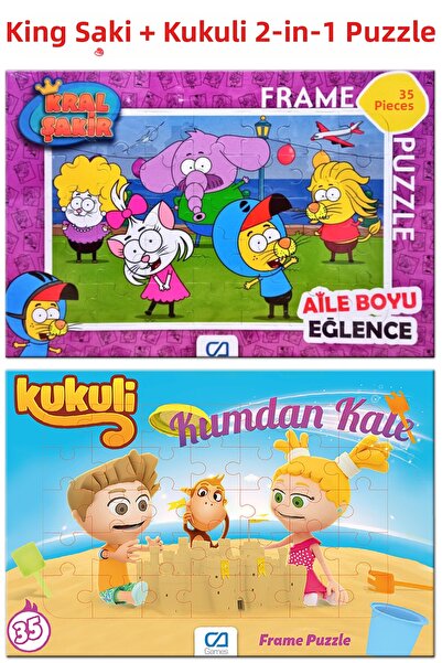 Kesman Kitap لغز/ألغاز كرال شاكر وكوكولي مكونة من قطعتين