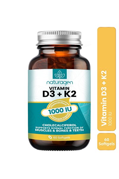 Naturagen Vitamin D3 + K2 1000 IU 60 Capsules