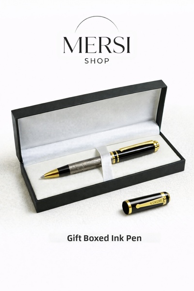 Mersi SHOP Ottoman Coat of Arms Printed Special Boxed Ballpoint Pen 14 cm Gift