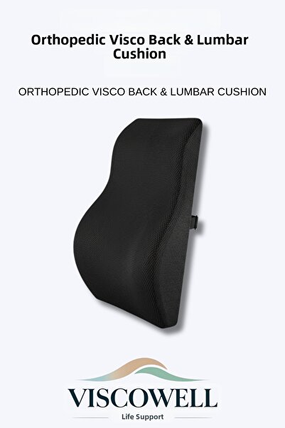 ViscoWell Orthopedic Back & Lumbar Cushion Orthopedic Lumbar Cushion 100% Vis...