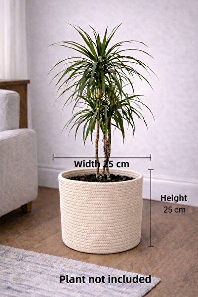 ÖRGÜM Καλάθι Διακοσμητικό Organizer Πολλαπλών Χρήσεων 25 x25 cm