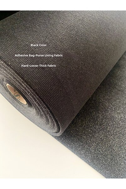 seyranat 1 метър черна 150 г силна лепилна подплата за чанти, подплата, плат,...