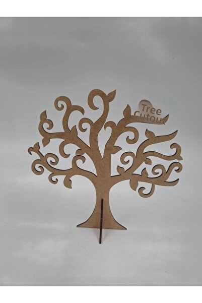 Mu Art Ahşap 10 قطع من سلسلة تصميم الأشجار الخشبية للرسم 2 نشاط فني للمدرسة ي...