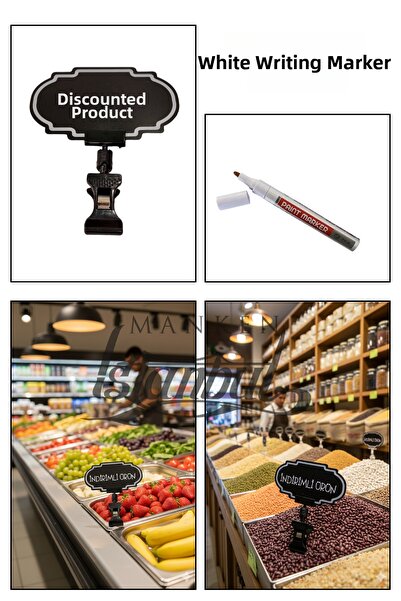 Manken İstanbul 20 de bucăți de etichete de scris și ștergere cu stilou - eti...