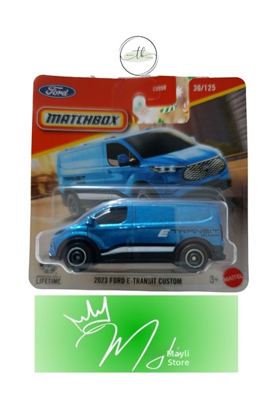 HOT WHEELS سيارة فورد إي-ترانزيت كاستم 2026 من ماتشبوكس 2023، مقياس 36/125، ر...