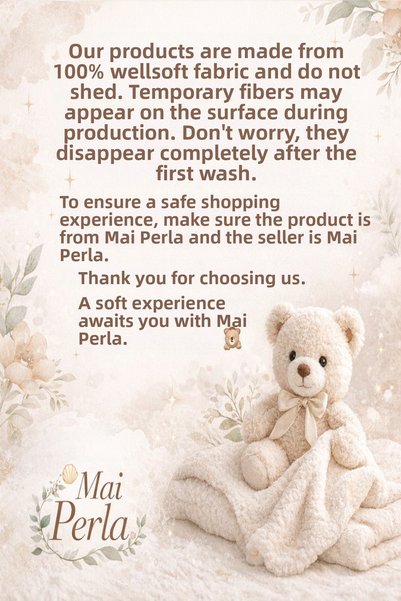 Mai Perla 0 - 12 Months Welsoft Outer Swaddle Baby Blanket with Ears