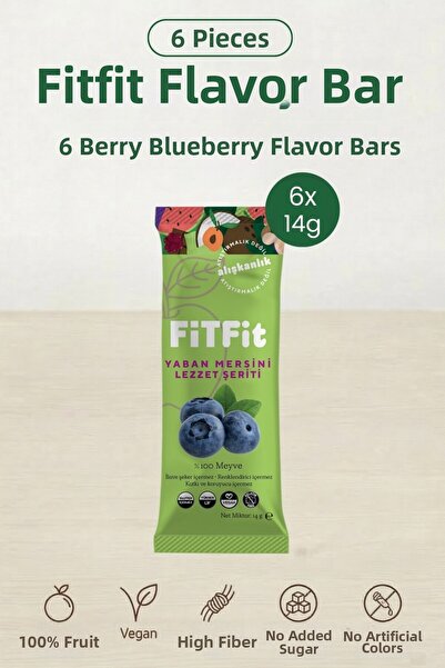 FitFit شريط بنكهة التوت البري |   وجبة خفيفة صحية من الفاكهة الطبيعية خالية م...