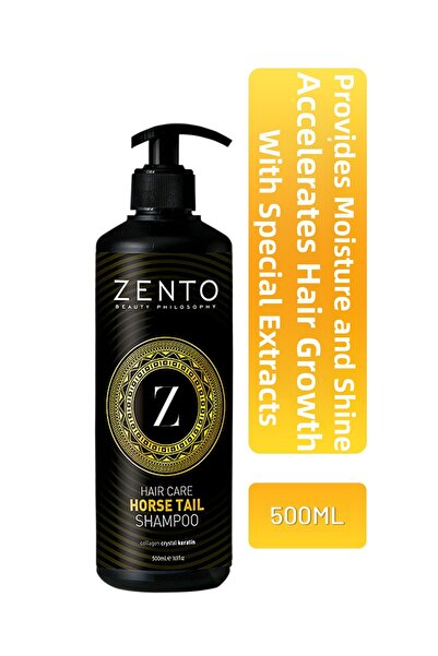 ZENTO شامبو العناية بالشعر على شكل ذيل الحصان، شامبو على شكل ذيل الحصان، 500 مل
