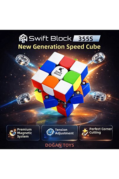 Doğan Oyuncak Dünyası Professional Gan Swift Block 355S Magnetic Cube - Swift...