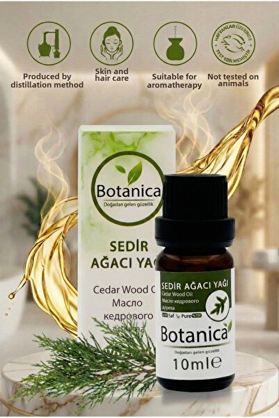 botanica زيت شجرة الأرز الطبيعي العطري 10 مل - علاج مقوي للشعر واللحية مضاد ل...