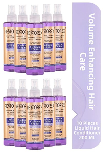Restorex Tekutý kondicionér pro objem s kolagenem a biotinem 200 ml 10 kusů