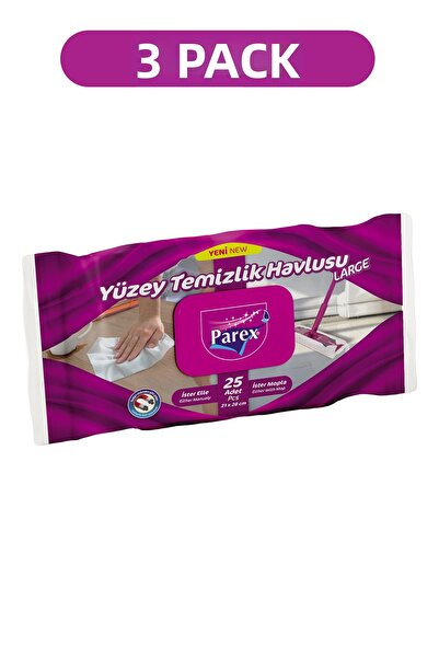 Parex 25 قطعة من مناشف تنظيف الأسطح، عبوة كبيرة ثلاثية