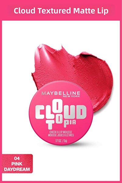Maybelline New York Cloudtopia Foam Texture Matte Blush & Lipstick 04 Pink Da...