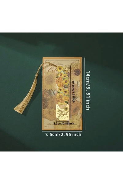 shika Design Van Gogh - Sunflowers Metal Bookmark