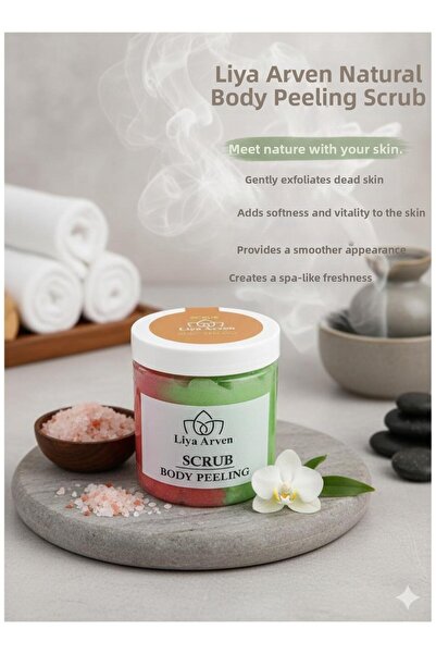 Liya Arven مقشر الجسم الطبيعي المرطب والمصلح والمغذي بخلاصة الجريب فروت والتف...