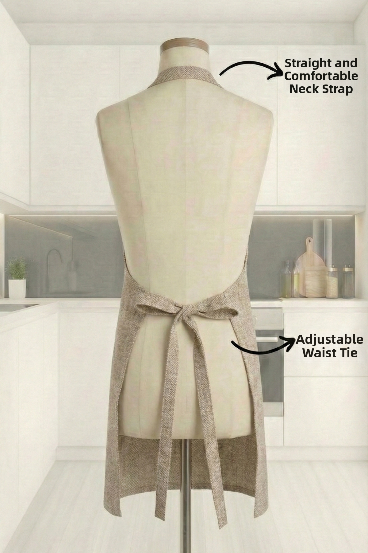 Çeyizim Kitchen Apron - with Pockets |   Cook Chef Apron |   Stain-Resistant |   Liquid Proof |   No Rustling Sound.