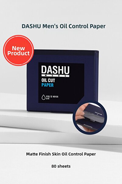 Dashu ورق التحكم في الزيت للرجال يمنح البشرة مظهرًا غير لامعًا، 80 قطعة